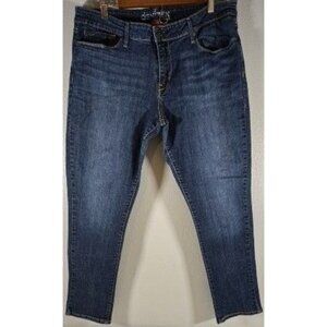 Denizen From Levis Ankle Skinny Jeans Misses 16 Blue Denim